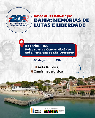 Projeto ‘Bahia Memórias de Lutas e Liberdade’ chega a Itaparica