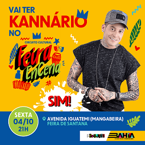 Feira EnCena Show de Kannário acontece nesta sexta (04)